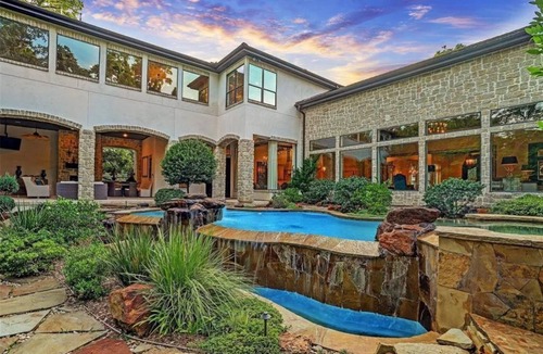 Washington Ave./ Memorial Park House | luxurious home with Pool, Hot Tub, Fitness Room, Theater and separate Casita.