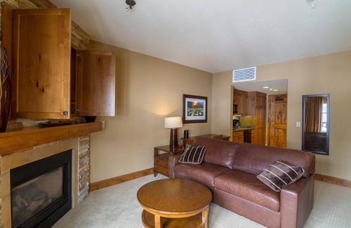 Tamarack Condo | Luxurious King Studio|Pet friendly|Fireplace