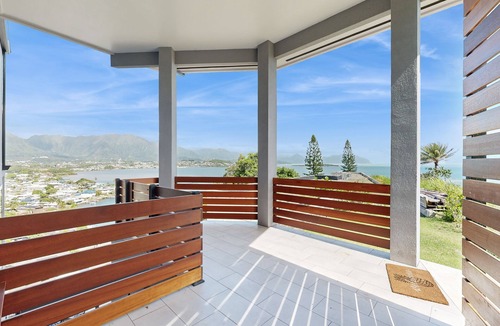 Kaneohe House | Luxurious modern home with multiple lanais, private elevator & views throughout
