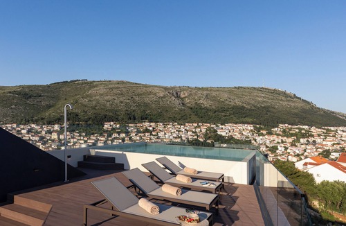 Dubrovnik House | Luxurious new 6-bedroom villa with rooftop saltwater pool, A/C, in Dubrovnik