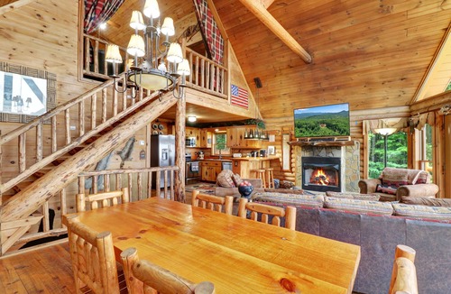 Blue Ridge Cabin | Luxurious, Secluded Cabin, with Gazebo Covered Hot-tub + Amazing View