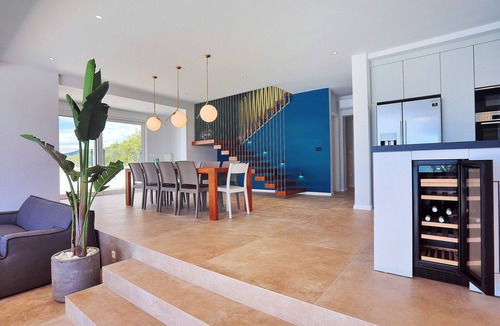 Kastel Gomilica Villa | Luxurius Villa Aria with heated 45sqm pool, jacuzzi and seaview