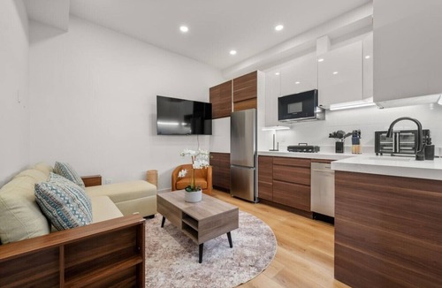 Fenway–Kenmore Apartment | Luxury 1BR: Sleek Kitchen + City Charm | Suite 2