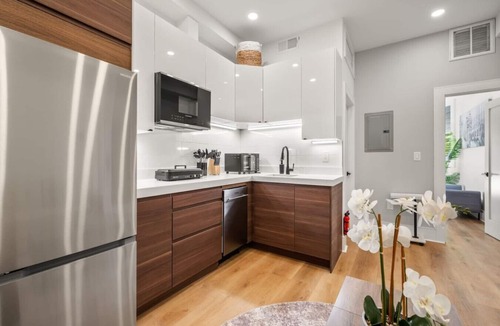 Fenway–Kenmore Apartment | Luxury 1BR: Sleek Kitchen + City Charm | Suite 2