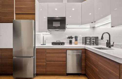 Fenway–Kenmore Apartment | Luxury 1BR: Sleek Kitchen + City Charm | Suite 2