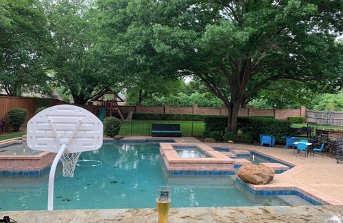 Colleyville House | Luxury 4,300 SqFt Home Sleeps 12 Outdoor Kitchen & Patio with Large Pool