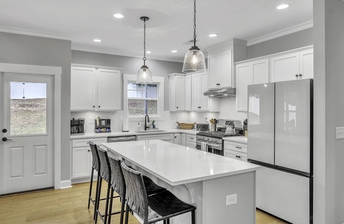 Greenville House | Luxury 4BR Home with Screened Porch & Fenced Yard