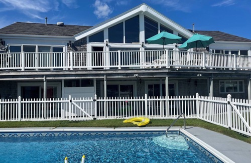 Pocasset House | LUXURY 5BR WATERFRONT BEACH POOL DECKS DOCK PANOR WATERVIEWS. TWO PRIMARY SUITES