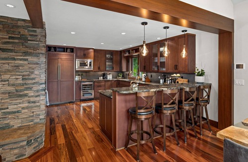 Easton House | Luxury A-Frame Lodge on a river, surrounded by mountains