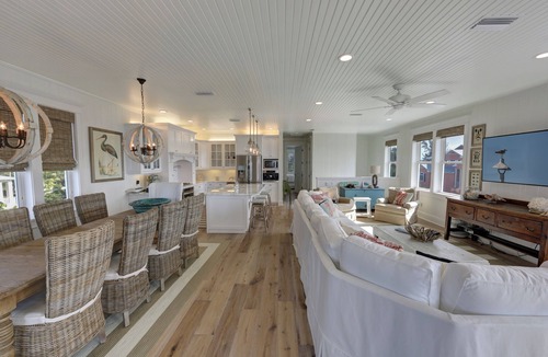 Anna Maria House | Luxury AMI Home - Heated Pool & Spa - Steps to Beach - Ocean Views