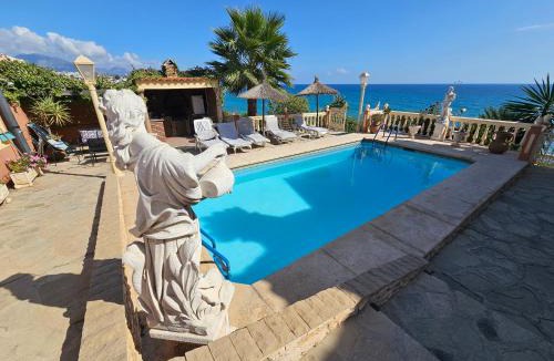 El Faro Villa | Luxury Andalusian Villa with Panoramic Mediterranean Sea Views & Private Pool & Multi-Level Gardens