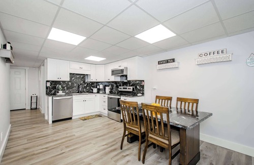 Buford Apartment | Luxury Basement Suite Sleeps 5