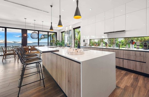 North Bay Village Villa | Luxury Bayfront Villa with Pool New Construction