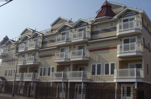 Seaside Heights House | Luxury beach townhome with ocean/beach/boardwalk view from private rooftop deck