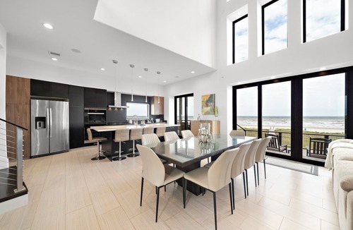 Miramar House | Luxury beachfront home, pet friendly, hot tub, elevator, private boardwalk