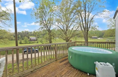 Stanton Cabin | Luxury Cabin with Pasture Views & Private Hot Tub