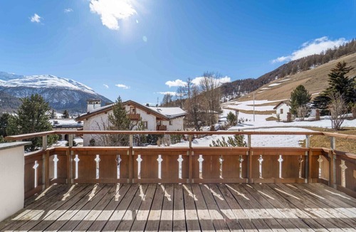 Madulain Apartment | Luxury chalet St. Moritz with panoramic mountain view