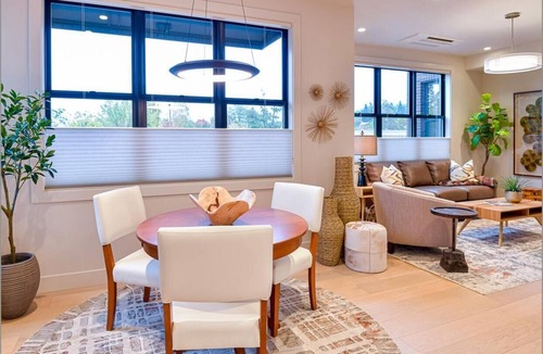 Historic Downtown District Cabin | Luxury condo with king bedroom, two bathrooms, full kitchen.