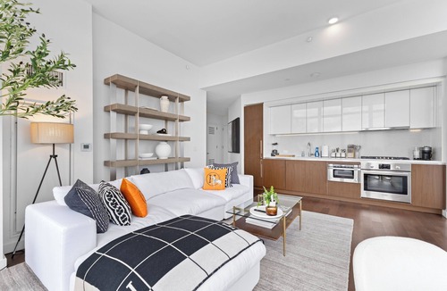 Hell's Kitchen Apartment | Luxury Corner 2BR 2BA Skyline Views, High Floor, Walk to Times Square