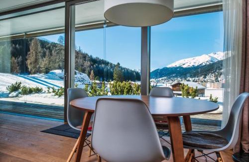 Davos-Dorf Apartment | Luxury Davos Apt for 4 with Panorama Terrace & 5-star Hotel Spa Access