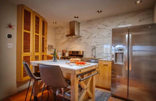 Ojo Caliente House | Luxury Desert Casita Chiminea Nights Views