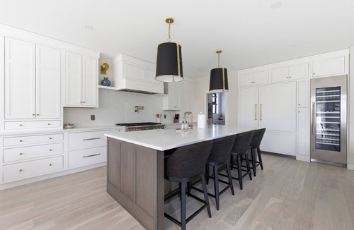 Kennebunk House | Luxury Designer Coastal Retreat | KBK | Heart of Lower Village—walk to shops, restaurants, and beaches, then unwind in your own private backyard oasis.