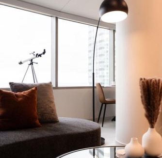 Downtown Cleveland Apartment | Luxury Downtown King Bed, Rooftop Pool