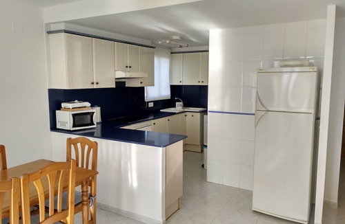 Sant Carles de la Rapita Apartment | Luxury urbanization facing the sea, pool and garage