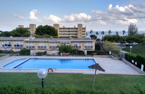 Sant Carles de la Rapita Apartment | Luxury urbanization facing the sea, pool and garage