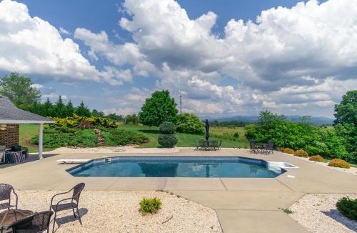Marshall House | Luxury Getaway Home with Panoramic Views, Pool & Hot Tub!