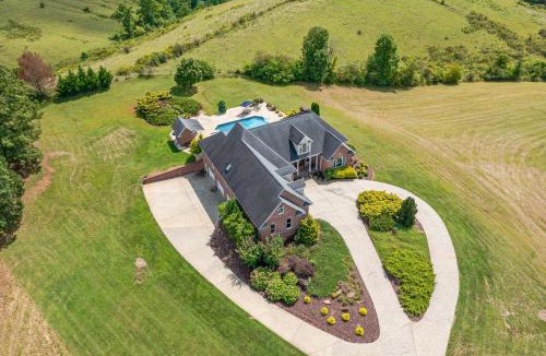 Marshall House | Luxury Getaway Home with Panoramic Views, Pool & Hot Tub!