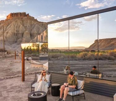 Torrey House | Luxury Glass Tiny House and Sauna