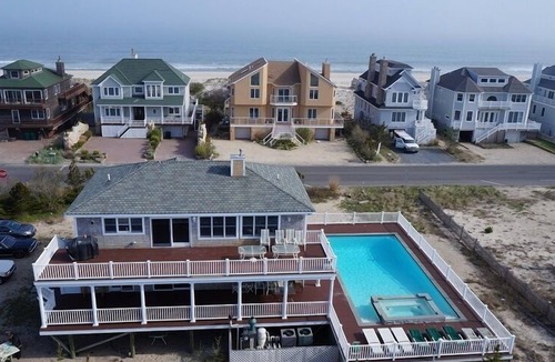 West Hampton Dunes House | Luxury Home W/Huge Rap Around deck largest Pool on ocean private large dining