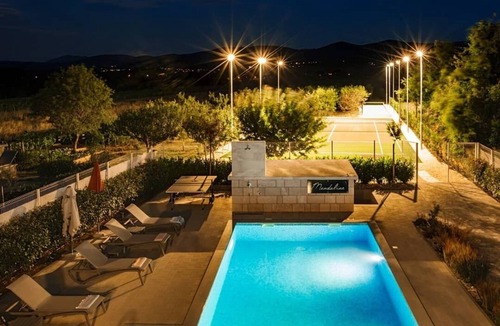 Donji Prolozac Villa | Luxury Home with Swimming Pool, Professional Tennis Court and Boccia Alley