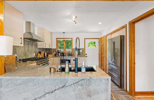 Lake Lure Cabin | Luxury Home with MountainViews PoolTable Chefs Kitchen FirePit