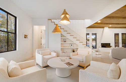 Arp House | Luxury home with private beach, pool, firepit, & chef's kitchen