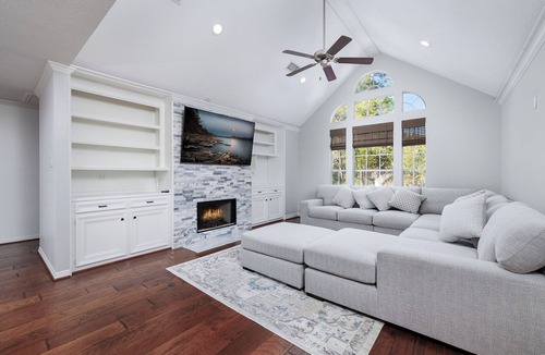 Panther Creek House | Luxury home with private pool.