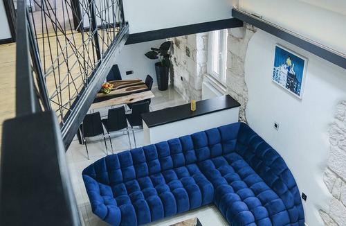 Nerezise House | Luxury house David with a private boat & heated pool & jacuzzi & sauna