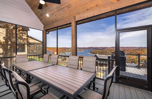 Kimberling City House | Luxury Lakefront Private Home Lake Access- Pool/Hot Tub, Pickleball, Mini Golf and More!