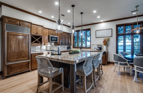 Little Elm House | Luxury Lakefront Estate - 1.6 Acres - Sleeps 12 - Boathouse + Sunset Views