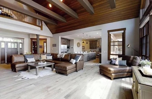 Lake Shangrila House | Luxury Lakefront Retreat on Lake Shangrila - 120 ft Beach, Golf Simulator & More