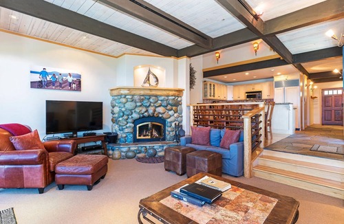 Brockway House | Luxury Lakefront Townhome with Year Round Hot Springs Heated Pool