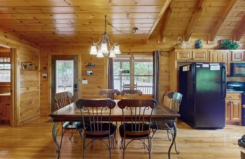 Necowa Cove House | Luxury Lakeview Cabin w/Hot Tub & Game Room