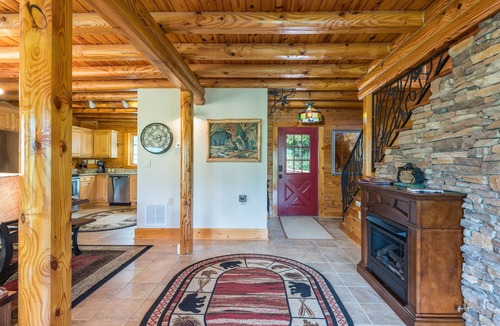 Lake Lure Cabin | Luxury Log Cabin with spectacular mountain views!