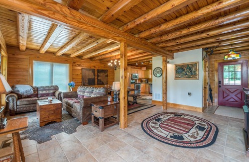 Lake Lure Cabin | Luxury Log Cabin with spectacular mountain views!