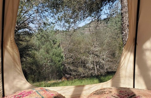 Mountain Ranch RV Rental | Luxury Lotus Tent in Sierras Gold Country