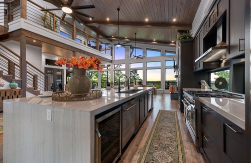 Broken Bow Cabin | Luxury Mountaintop Cabin Pool w/Rock Waterfall Epic Views