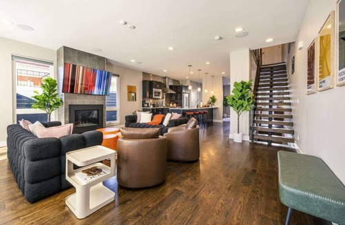 Sloan Lake Apartment | Luxury Oasis: Heated Pool, Rooftop Spa, Fire Pits