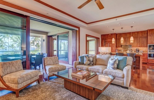 Montage Kapalua Bay Condo | Luxury Oceanfront 3-Bedroom Villa at The Resort at Kapalua Bay with Housekeeping, Spa, Rental Car Included | MON-1304 by KBM