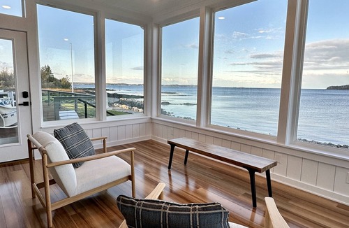Jonesport House | Luxury Oceanfront Home + Loft in Maine - Private, Beach, Oceanfront